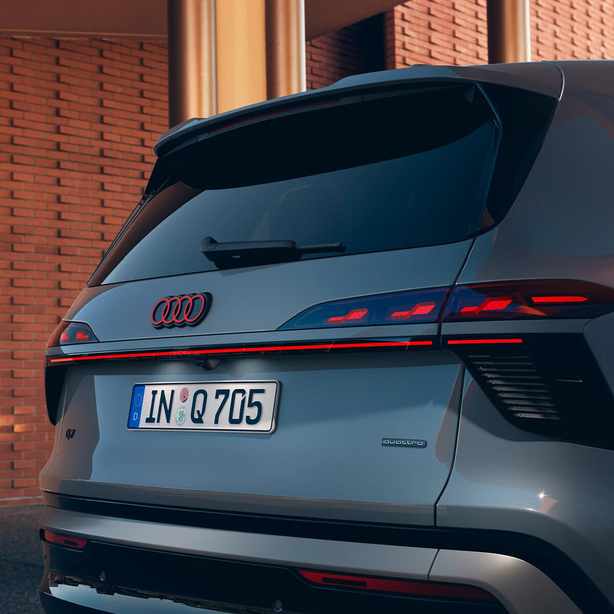 Nové Audi Q7 (2026) - zadní část vozu
